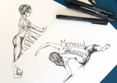 Pilates Drawing Originals